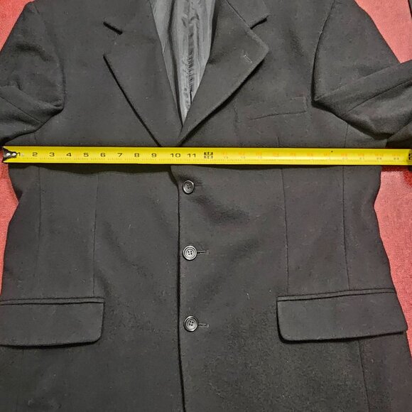 Gianfranco Ruffini Men Black Cashmere Blend Blazer Sz 42R Quiet Luxury Old Money - Picture 10 of 13